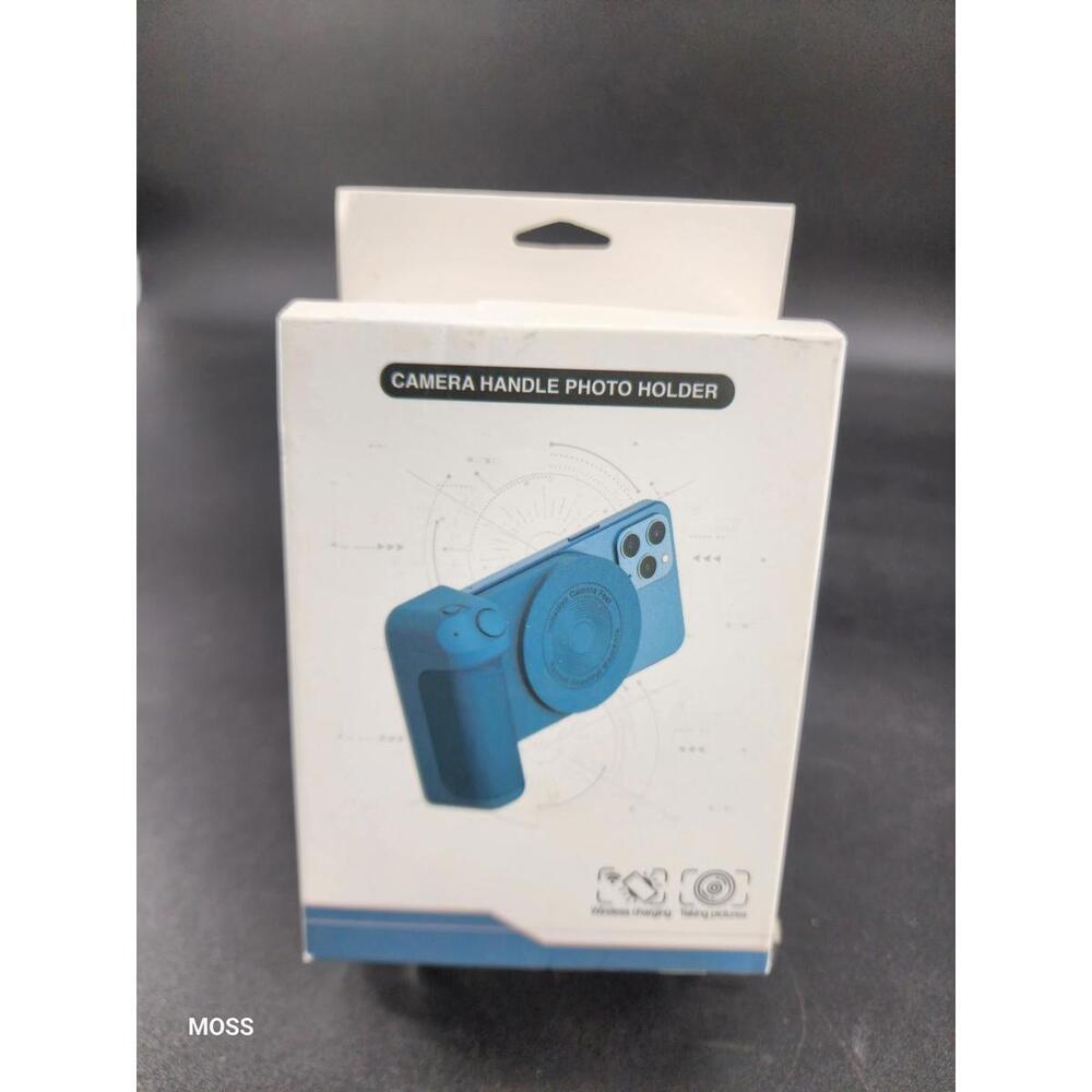 Magnetic Camera Handle Bluetooth Bracket - Selfie Grip for Mobile Phones (Black)